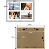 image:imageGolden State Art 85x11 Black Wooden Picture Frame for 25x7 Photos1 Pack  Black Frame with White Mat85x11 Certificate Without Mat  Real Glass  Easel Stand for LandscapePortrait Table DisplayGrey White Mat
