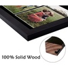 image:imageGolden State Art 85x11 Black Wooden Picture Frame for 25x7 Photos1 Pack  Black Frame with White Mat85x11 Certificate Without Mat  Real Glass  Easel Stand for LandscapePortrait Table DisplayBlackBlack Mat