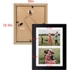 image:imageGolden State Art 85x11 Black Wooden Picture Frame for 25x7 Photos1 Pack  Black Frame with White Mat85x11 Certificate Without Mat  Real Glass  Easel Stand for LandscapePortrait Table DisplayBlackWhite Mat