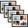 image:imageGolden State Art 85x11 Black Wooden Picture Frame for 25x7 Photos1 Pack  Black Frame with White Mat85x11 Certificate Without Mat  Real Glass  Easel Stand for LandscapePortrait Table DisplayBlackWhite Mat