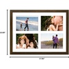 image:imageGolden State Art 85x11 Black Wooden Picture Frame for 25x7 Photos1 Pack  Black Frame with White Mat85x11 Certificate Without Mat  Real Glass  Easel Stand for LandscapePortrait Table DisplayDark BrownWhite Mat
