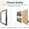 image:imageGolden State Art 85x11 Black Wooden Picture Frame for 25x7 Photos1 Pack  Black Frame with White Mat85x11 Certificate Without Mat  Real Glass  Easel Stand for LandscapePortrait Table DisplayDark BrownWhite Mat