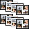 image:imageGolden State Art 85x11 Black Wooden Picture Frame for 25x7 Photos1 Pack  Black Frame with White Mat85x11 Certificate Without Mat  Real Glass  Easel Stand for LandscapePortrait Table DisplayBlackWhite Mat