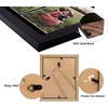 image:imageGolden State Art 85x11 Black Wooden Picture Frame for 25x7 Photos1 Pack  Black Frame with White Mat85x11 Certificate Without Mat  Real Glass  Easel Stand for LandscapePortrait Table DisplayBlackBlack Mat