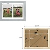 image:imageGolden State Art 85x11 Black Wooden Picture Frame for 25x7 Photos1 Pack  Black Frame with White Mat85x11 Certificate Without Mat  Real Glass  Easel Stand for LandscapePortrait Table DisplayGreyBlack Mat