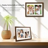 image:imageGolden State Art 85x11 Black Wooden Picture Frame for 25x7 Photos1 Pack  Black Frame with White Mat85x11 Certificate Without Mat  Real Glass  Easel Stand for LandscapePortrait Table DisplayBrown 05White Mat