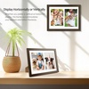 image:imageGolden State Art 85x11 Black Wooden Picture Frame for 25x7 Photos1 Pack  Black Frame with White Mat85x11 Certificate Without Mat  Real Glass  Easel Stand for LandscapePortrait Table DisplayDark BrownWhite Mat