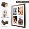 image:imageGolden State Art 85x11 Black Wooden Picture Frame for 25x7 Photos1 Pack  Black Frame with White Mat85x11 Certificate Without Mat  Real Glass  Easel Stand for LandscapePortrait Table DisplayDark BrownWhite Mat