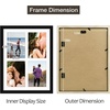 image:imageGolden State Art 85x11 Black Wooden Picture Frame for 25x7 Photos1 Pack  Black Frame with White Mat85x11 Certificate Without Mat  Real Glass  Easel Stand for LandscapePortrait Table DisplayBlackWhite Mat
