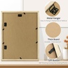 image:imageGolden State Art 85x11 Black Wooden Picture Frame for 25x7 Photos1 Pack  Black Frame with White Mat85x11 Certificate Without Mat  Real Glass  Easel Stand for LandscapePortrait Table DisplayWhiteWhite Mat