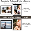 image:imageGolden State Art 85x11 Black Wooden Picture Frame for 25x7 Photos1 Pack  Black Frame with White Mat85x11 Certificate Without Mat  Real Glass  Easel Stand for LandscapePortrait Table DisplayBlackWhite Mat