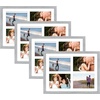 image:imageGolden State Art 85x11 Black Wooden Picture Frame for 25x7 Photos1 Pack  Black Frame with White Mat85x11 Certificate Without Mat  Real Glass  Easel Stand for LandscapePortrait Table DisplayGrey White Mat