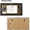 image:imageGolden State Art 85x11 Diploma Frame with Tassel Holder  Solid Wood Black with Gold Trim and Real Glass for Certificate amp 4X6 Photo and Tassel Display for Wall 1 Pack