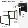 image:imageGolden State Art 85x11 Diploma Frame with Tassel Holder  Solid Wood Black with Gold Trim and Real Glass for Certificate and Tassel Display for Wall 1 Pack