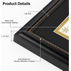 image:imageGolden State Art 85x11 Diploma Frame with Tassel Holder  Solid Wood Black with Gold Trim and Real Glass for Certificate and Tassel Display for Wall 1 Pack