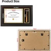 image:imageGolden State Art 85x11 Diploma Frame with Tassel Holder  Solid Wood Black with Gold Trim and Real Glass for Certificate and Tassel Display for Wall 1 Pack