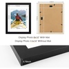 image:imageGolden State Art 8x10 Black Picture FrameSolid WoodampReal GlassMat for 5x7  1 Pack 8x10 Photo Frame White Mat Display for 5x7 Picture Horizontal and Vertical Tabletop or Wall Mounting Home DecorBlack