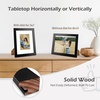 image:imageGolden State Art 8x10 Black Picture FrameSolid WoodampReal GlassMat for 5x7  1 Pack 8x10 Photo Frame White Mat Display for 5x7 Picture Horizontal and Vertical Tabletop or Wall Mounting Home DecorBlack