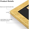 image:imageGolden State Art 8x10 Diploma Frame and 4x6 Picture Solid Wood Certificate Frame with Real Glass Front Display Diploma 8x10 with Black over Gold Double Mat or 11x17 Document Without Mat 1 Pack