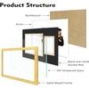 image:imageGolden State Art 8x10 Diploma Frame and 4x6 Picture Solid Wood Certificate Frame with Real Glass Front Display Diploma 8x10 with Black over Gold Double Mat or 11x17 Document Without Mat 1 Pack