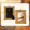 image:imageGolden State Art 8x10 Picture Frame Rustic BrownSolid WoodampBark EdgeampGlass  8x10 Picture Frame with Real Glass amp Wavy Bark Edges Farmhouse Decor for Tabletop or Wall Display5x7