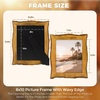 image:imageGolden State Art 8x10 Picture Frame Rustic BrownSolid WoodampBark EdgeampGlass  8x10 Picture Frame with Real Glass amp Wavy Bark Edges Farmhouse Decor for Tabletop or Wall Display8x10