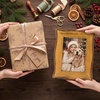image:imageGolden State Art 8x10 Picture Frame Rustic BrownSolid WoodampBark EdgeampGlass  8x10 Picture Frame with Real Glass amp Wavy Bark Edges Farmhouse Decor for Tabletop or Wall Display5x7