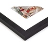 image:imageGolden State Art 8x8 Black Picture Frame Made of Solid Wood Real Glass Black Square Wood Photo Frame Display For 4x4 Picture With White Mat Opening 35x35 Wall MountingSet of 4