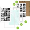 image:imageGolden State Art 9Openings 4x6 Wood Collage Picture Frame Black  Fits Nine 4x6 Photos White Mat Photo Art136x197 Poster or Print Display Tempered Glass1 PackWhite
