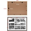 image:imageGolden State Art 9Openings 4x6 Wood Collage Picture Frame Black  Fits Nine 4x6 Photos White Mat Photo Art136x197 Poster or Print Display Tempered Glass1 PackDistressed Brown