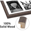 image:imageGolden State Art 9Openings 4x6 Wood Collage Picture Frame Black  Fits Nine 4x6 Photos White Mat Photo Art136x197 Poster or Print Display Tempered Glass1 PackDistressed Brown