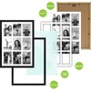 image:imageGolden State Art 9Openings 4x6 Wood Collage Picture Frame Black  Fits Nine 4x6 Photos White Mat Photo Art136x197 Poster or Print Display Tempered Glass1 PackBlack