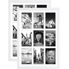 image:imageGolden State Art 9Openings 4x6 Wood Collage Picture Frame Black  Fits Nine 4x6 Photos White Mat Photo Art136x197 Poster or Print Display Tempered Glass1 PackWhite