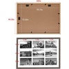 image:imageGolden State Art 9Openings 4x6 Wood Collage Picture Frame Black  Fits Nine 4x6 Photos White Mat Photo Art136x197 Poster or Print Display Tempered Glass1 PackDistressed Brown