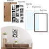 image:imageGolden State Art 9Openings 4x6 Wood Collage Picture Frame Black  Fits Nine 4x6 Photos White Mat Photo Art136x197 Poster or Print Display Tempered Glass1 PackDistressed Brown