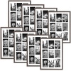 image:imageGolden State Art 9Openings 4x6 Wood Collage Picture Frame Black  Fits Nine 4x6 Photos White Mat Photo Art136x197 Poster or Print Display Tempered Glass1 PackDistressed Brown