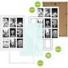 image:imageGolden State Art 9Openings 4x6 Wood Collage Picture Frame Black  Fits Nine 4x6 Photos White Mat Photo Art136x197 Poster or Print Display Tempered Glass1 PackWhite