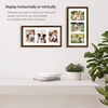 image:imageGolden State Art 9x18 Black Wood Frame  for Three 5x7 Pictures 1 Pack  Black MatSolid WoodSawtooth Hangers Swivel Tabs  Wall Mounting  LandscapePortrait  Real Glass  Collage FrameWood  Brown With White Mat