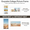 image:imageGolden State Art 9x18 Black Wood Frame  for Three 5x7 Pictures 1 Pack  Black MatSolid WoodSawtooth Hangers Swivel Tabs  Wall Mounting  LandscapePortrait  Real Glass  Collage FrameWood  White With White Mat