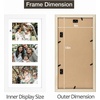 image:imageGolden State Art 9x18 Black Wood Frame  for Three 5x7 Pictures 1 Pack  Black MatSolid WoodSawtooth Hangers Swivel Tabs  Wall Mounting  LandscapePortrait  Real Glass  Collage FrameWood  White With White Mat