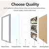image:imageGolden State Art 9x18 Black Wood Frame  for Three 5x7 Pictures 1 Pack  Black MatSolid WoodSawtooth Hangers Swivel Tabs  Wall Mounting  LandscapePortrait  Real Glass  Collage FrameWood  Grey With White Mat