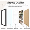 image:imageGolden State Art 9x18 Black Wood Frame  for Three 5x7 Pictures 1 Pack  Black MatSolid WoodSawtooth Hangers Swivel Tabs  Wall Mounting  LandscapePortrait  Real Glass  Collage FrameWood  Black With White Mat