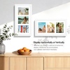 image:imageGolden State Art 9x18 Black Wood Frame  for Three 5x7 Pictures 1 Pack  Black MatSolid WoodSawtooth Hangers Swivel Tabs  Wall Mounting  LandscapePortrait  Real Glass  Collage FrameWood  White With White Mat