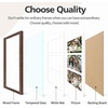 image:imageGolden State Art 9x18 Black Wood Frame  for Three 5x7 Pictures 1 Pack  Black MatSolid WoodSawtooth Hangers Swivel Tabs  Wall Mounting  LandscapePortrait  Real Glass  Collage FrameWood  Distressed Brown With White Mat