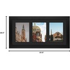 image:imageGolden State Art 9x18 Black Wood Frame  for Three 5x7 Pictures 1 Pack  Black MatSolid WoodSawtooth Hangers Swivel Tabs  Wall Mounting  LandscapePortrait  Real Glass  Collage FrameWood  Black With Black Mat