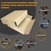 image:imageGolden State Art Archival Drop Front Storage Box Tan1175x1525x3 Inch  AcidFree Museum Box with Metal Edge Corner for Storing Artwork Photos Documents Prints Arts And CraftsTan