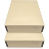 image:imageGolden State Art Archival Drop Front Storage Box Tan1175x1525x3 Inch  AcidFree Museum Box with Metal Edge Corner for Storing Artwork Photos Documents Prints Arts And CraftsTan