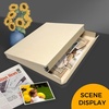 image:imageGolden State Art Archival Drop Front Storage Box Tan1175x1525x3 Inch  AcidFree Museum Box with Metal Edge Corner for Storing Artwork Photos Documents Prints Arts And CraftsTan