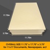 image:imageGolden State Art Archival Drop Front Storage Box Tan1175x1525x3 Inch  AcidFree Museum Box with Metal Edge Corner for Storing Artwork Photos Documents Prints Arts And CraftsBeige