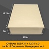 image:imageGolden State Art Archival Drop Front Storage Box Tan1175x1525x3 Inch  AcidFree Museum Box with Metal Edge Corner for Storing Artwork Photos Documents Prints Arts And CraftsTan